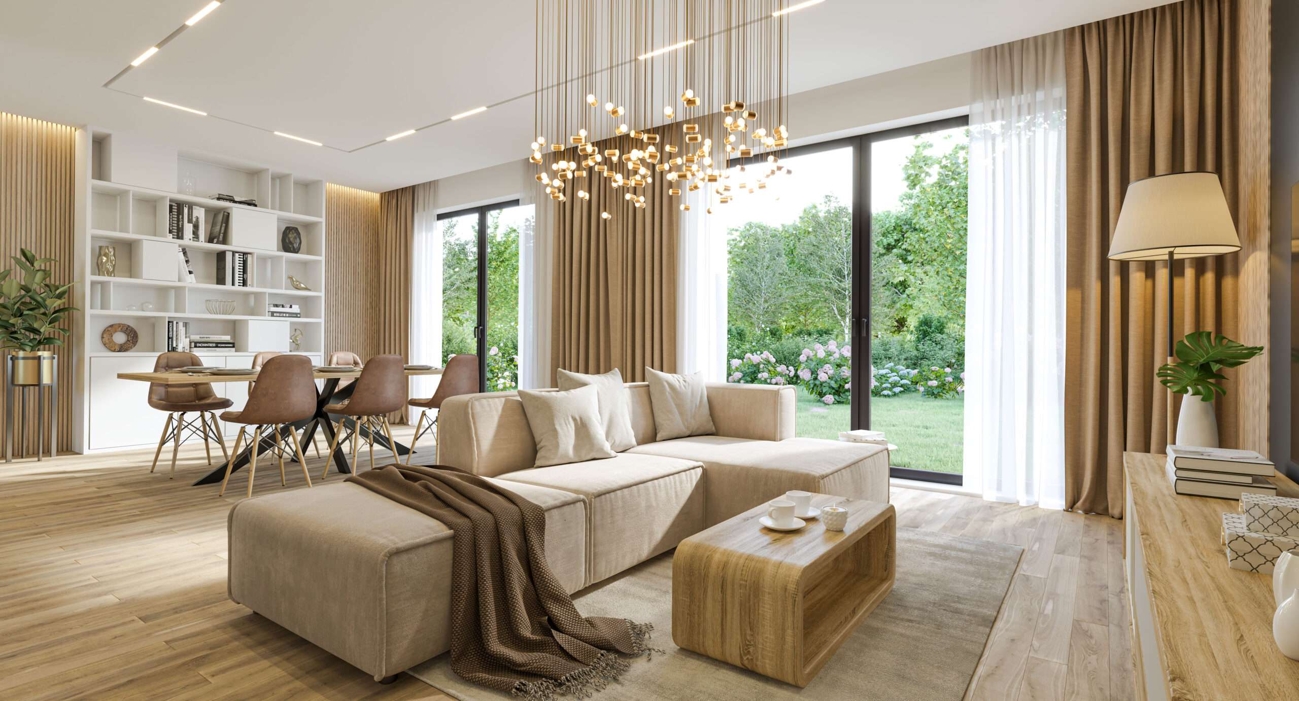 Las Wawer wnętrze domu